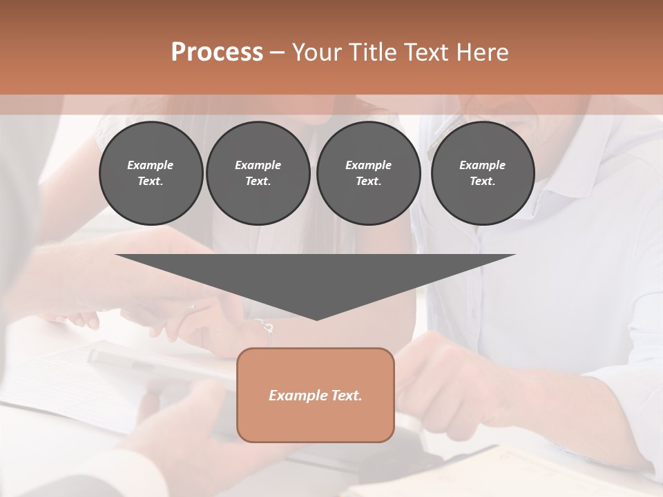 Smiling Caucasian Business PowerPoint Template