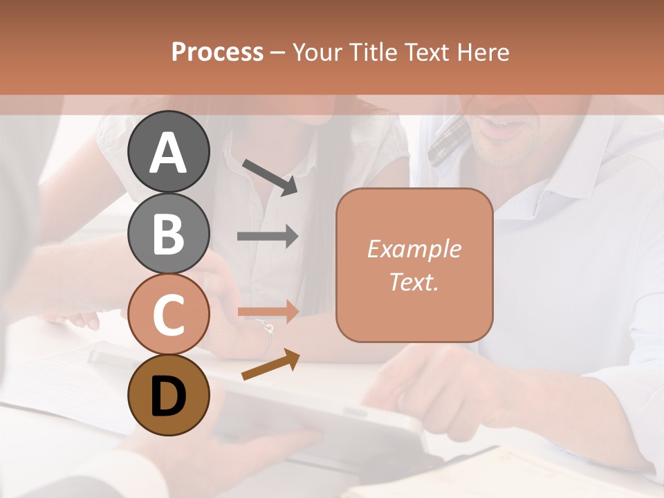 Smiling Caucasian Business PowerPoint Template