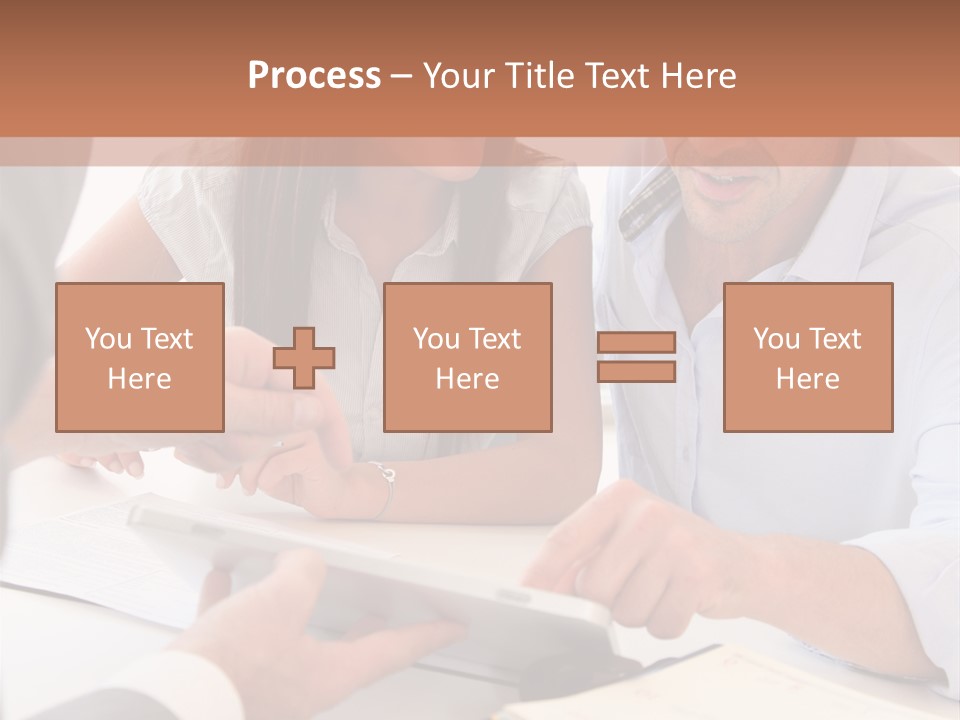 Smiling Caucasian Business PowerPoint Template