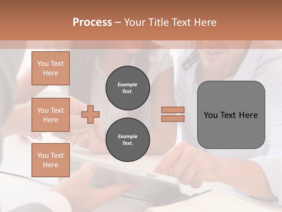 Smiling Caucasian Business PowerPoint Template