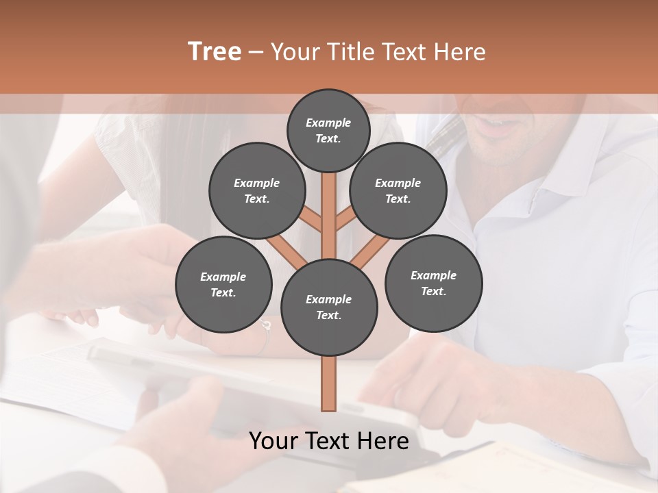 Smiling Caucasian Business PowerPoint Template