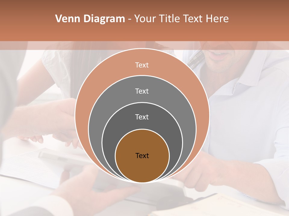 Smiling Caucasian Business PowerPoint Template