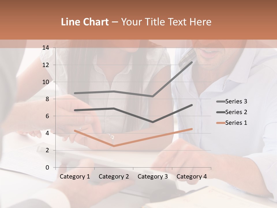 Smiling Caucasian Business PowerPoint Template
