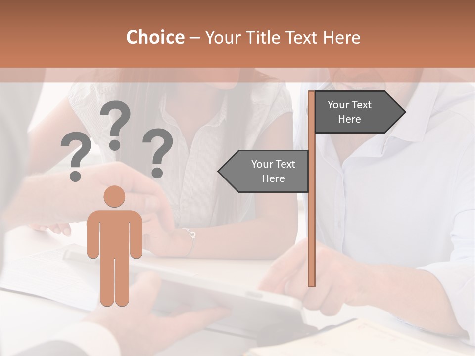 Smiling Caucasian Business PowerPoint Template