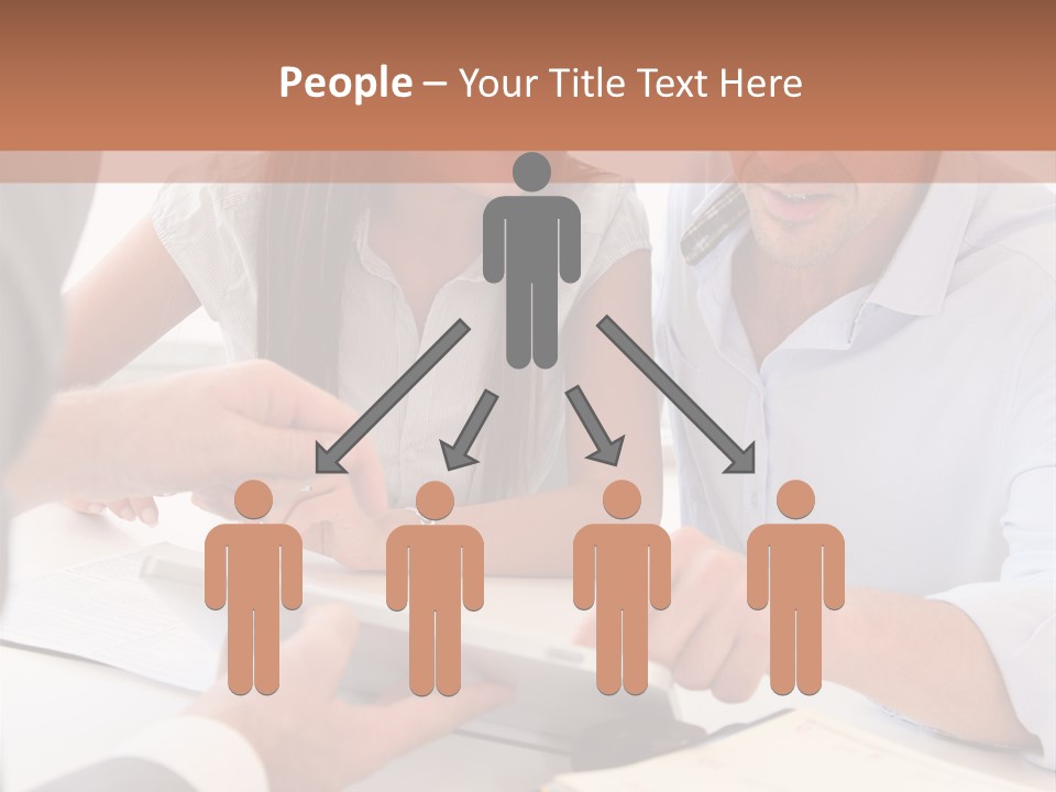 Smiling Caucasian Business PowerPoint Template