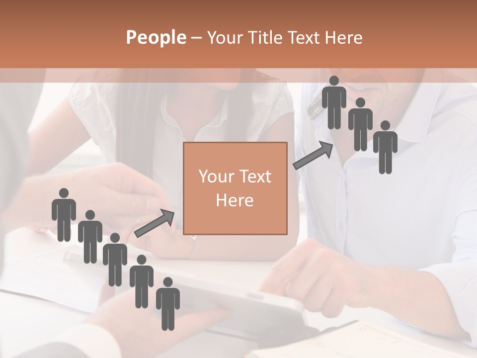 Smiling Caucasian Business PowerPoint Template