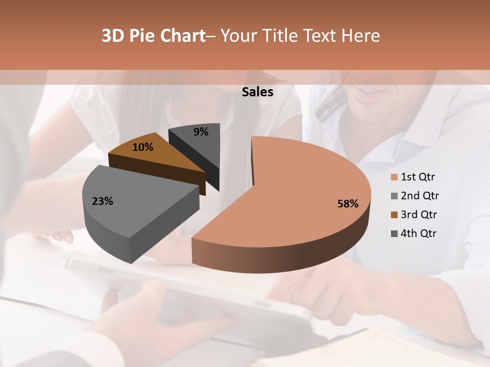 Smiling Caucasian Business PowerPoint Template