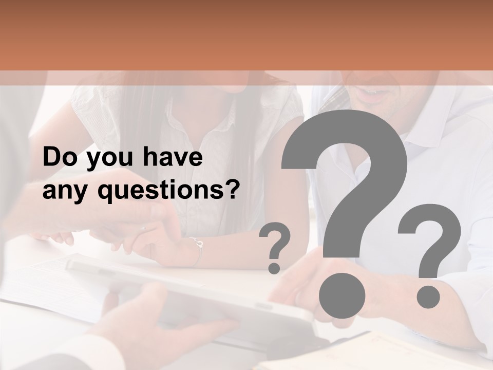 Smiling Caucasian Business PowerPoint Template