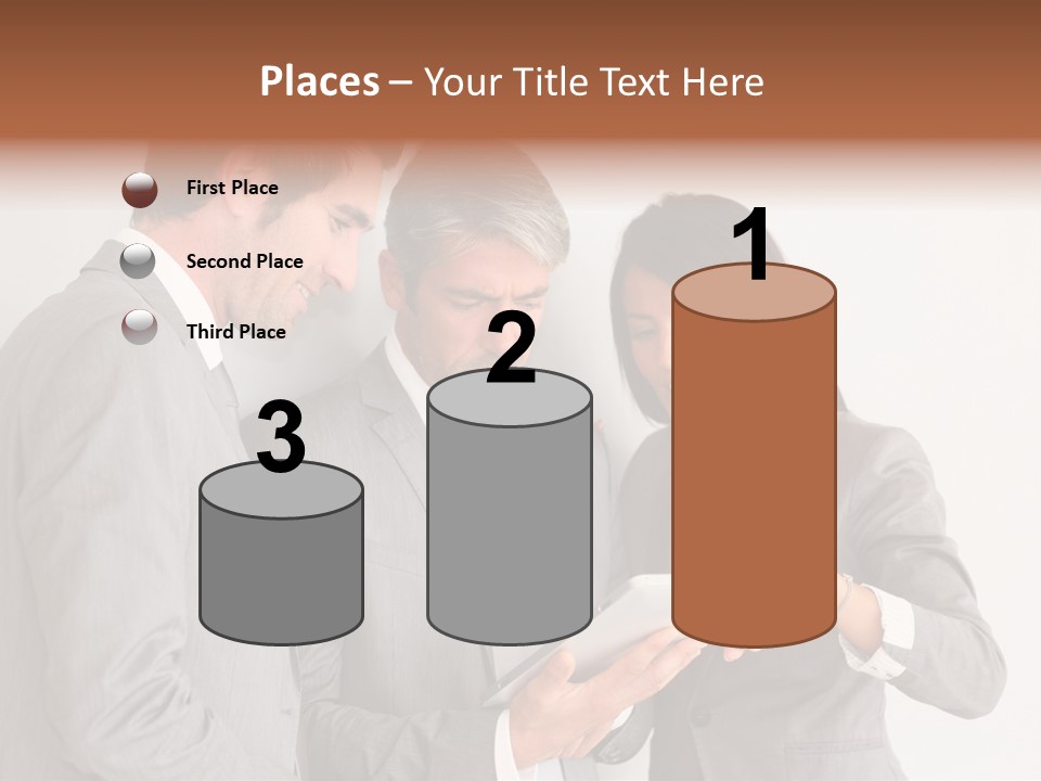 Persons Businessmen Smiling PowerPoint Template