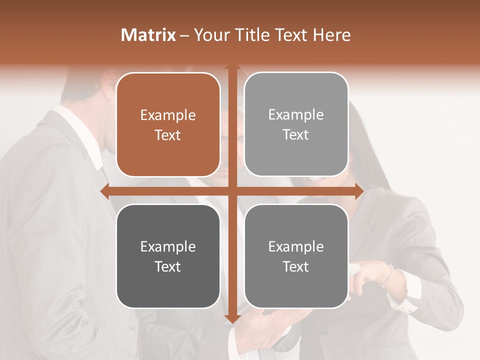 Persons Businessmen Smiling PowerPoint Template