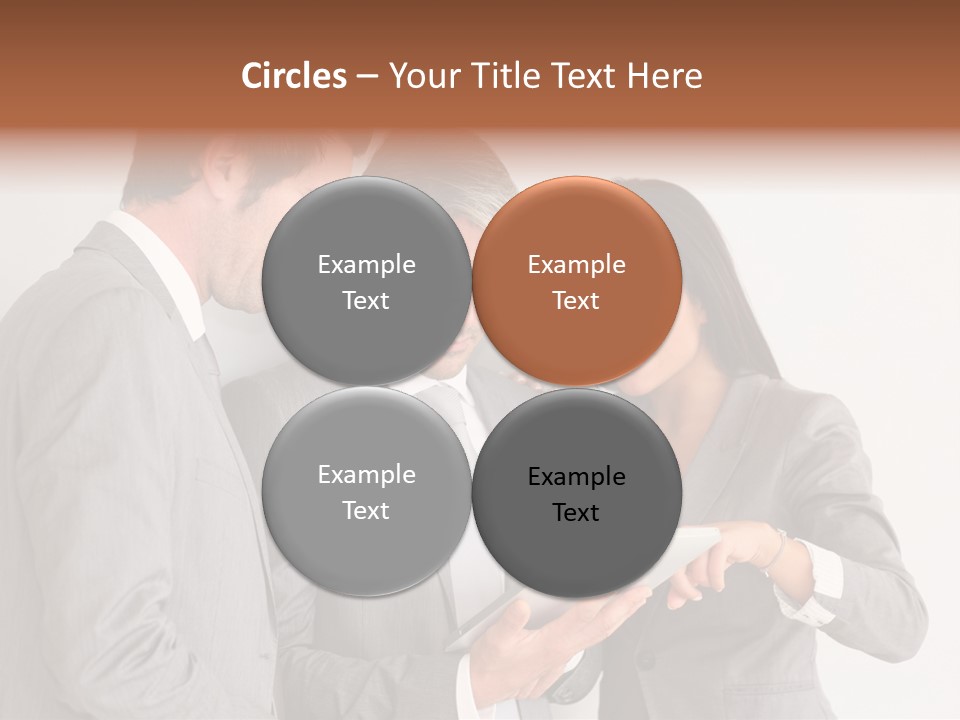 Persons Businessmen Smiling PowerPoint Template