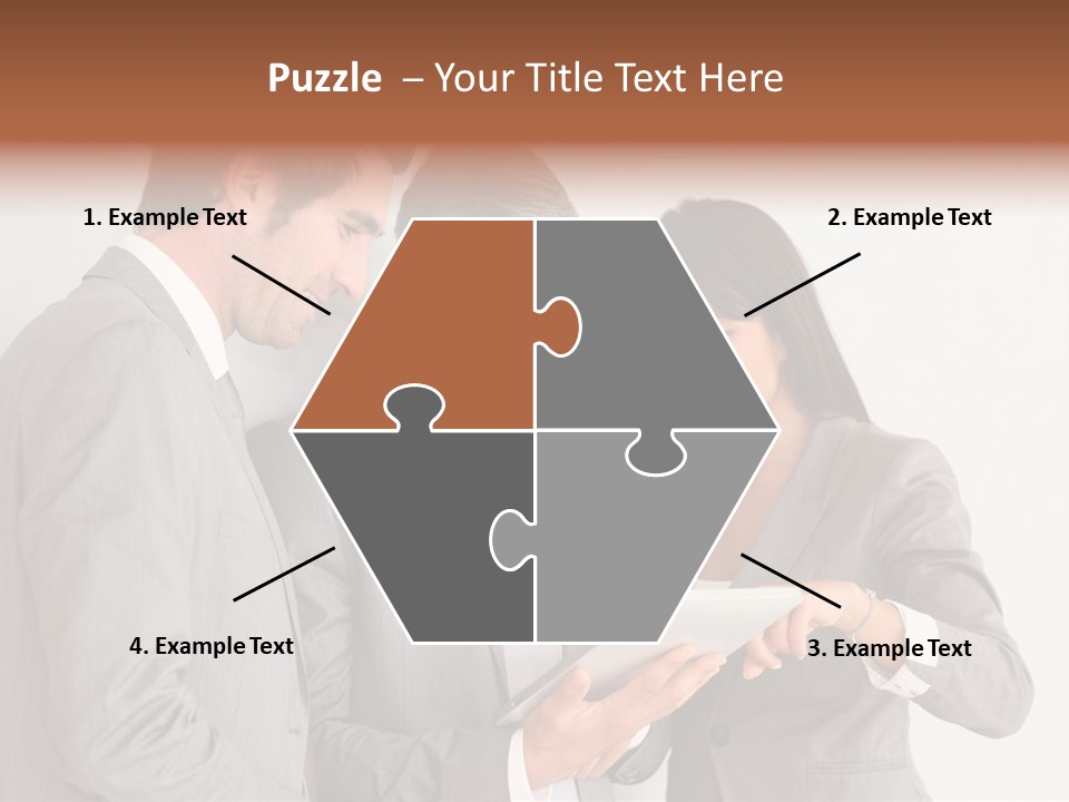 Persons Businessmen Smiling PowerPoint Template