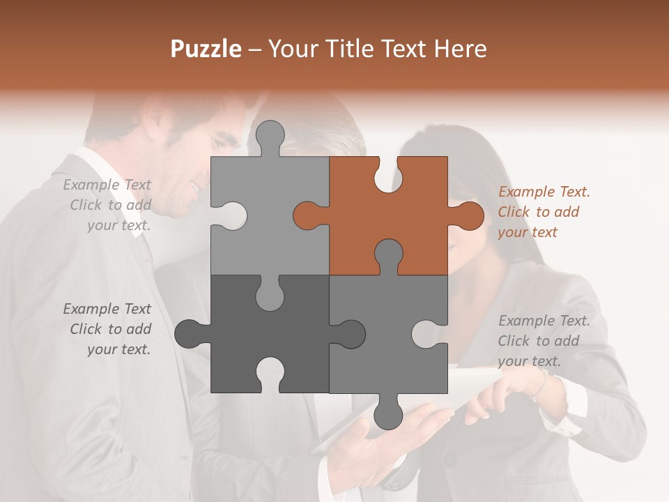 Persons Businessmen Smiling PowerPoint Template