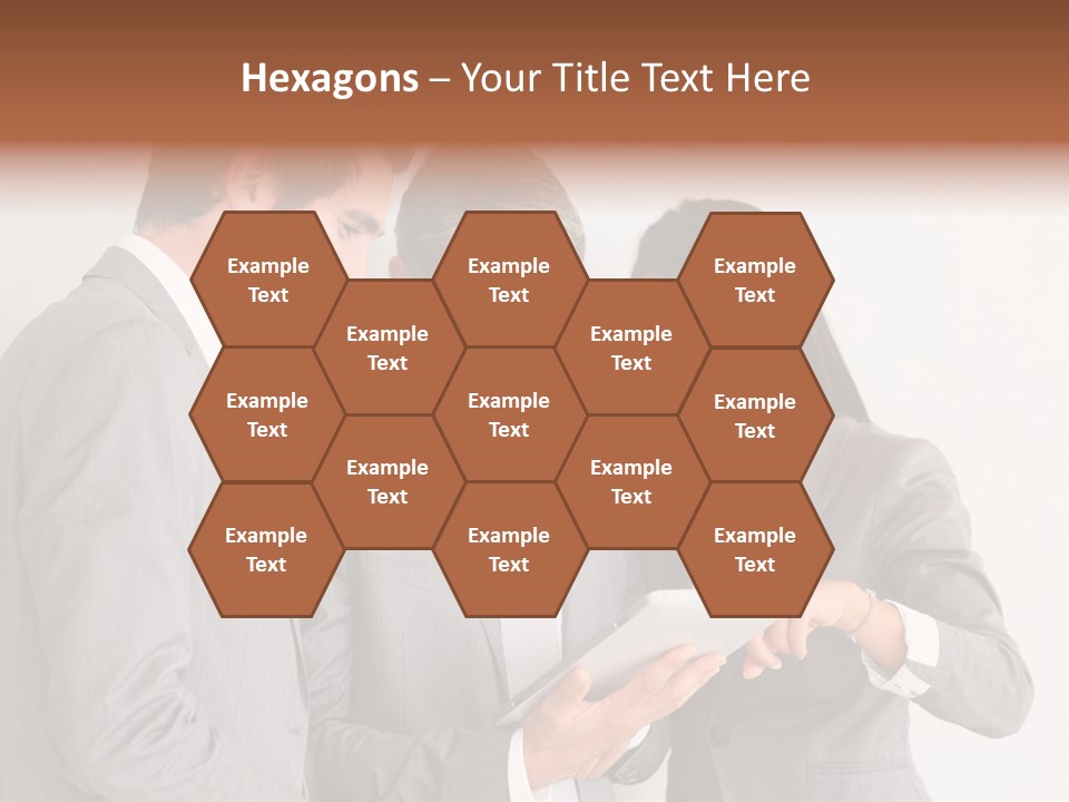 Persons Businessmen Smiling PowerPoint Template