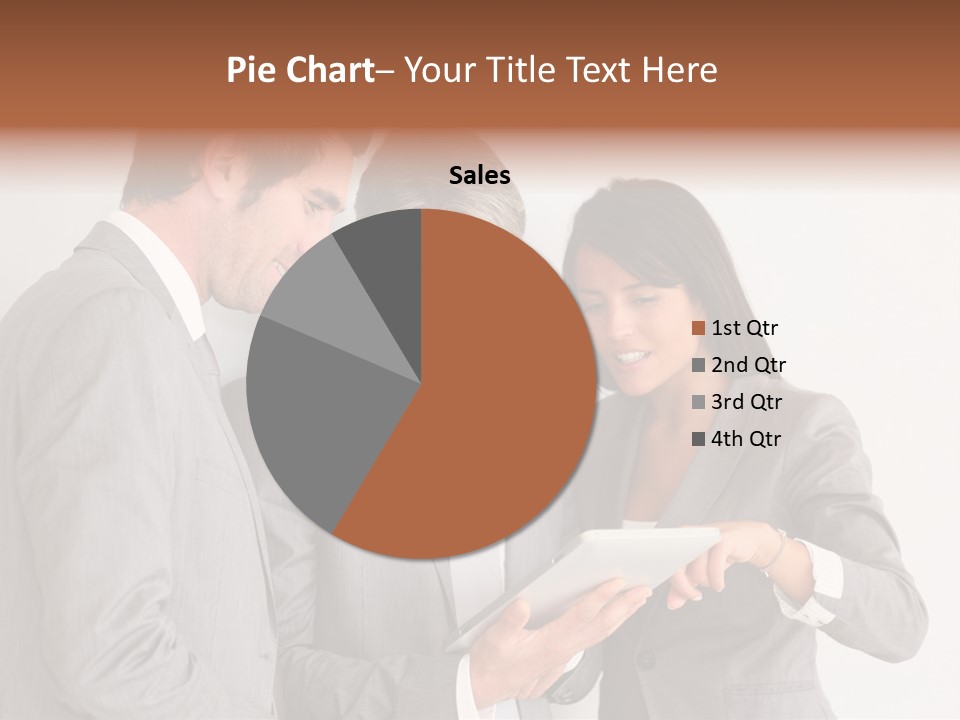 Persons Businessmen Smiling PowerPoint Template