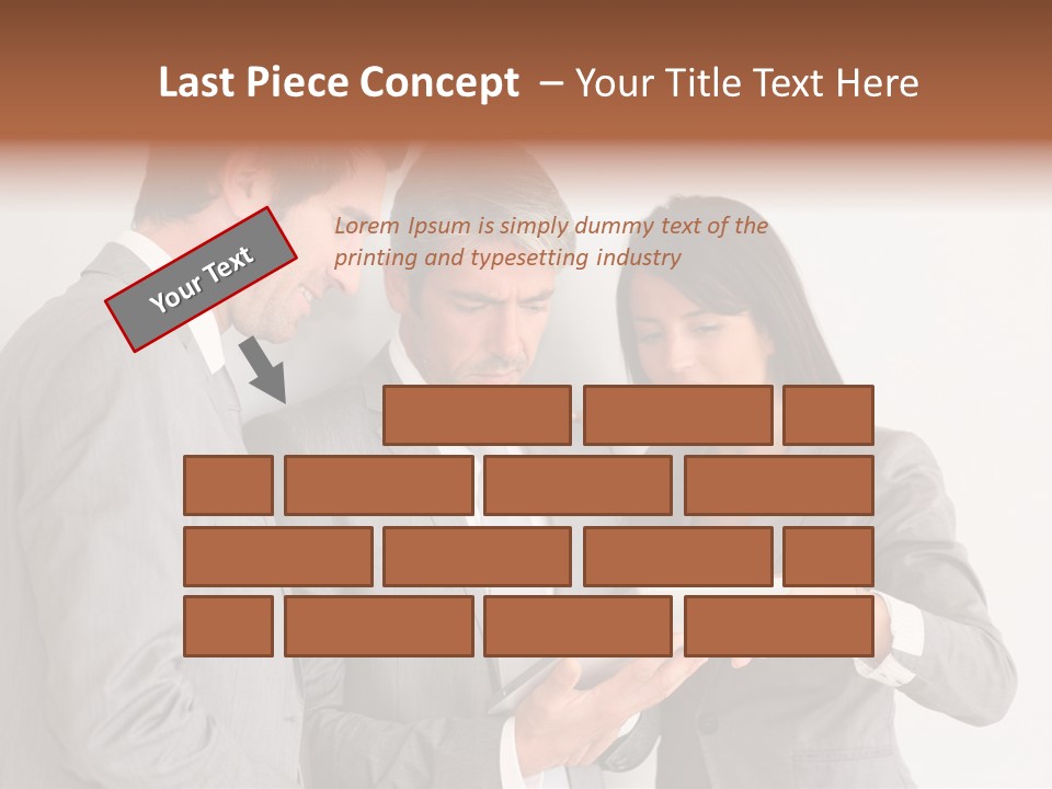 Persons Businessmen Smiling PowerPoint Template