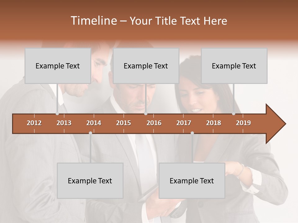 Persons Businessmen Smiling PowerPoint Template