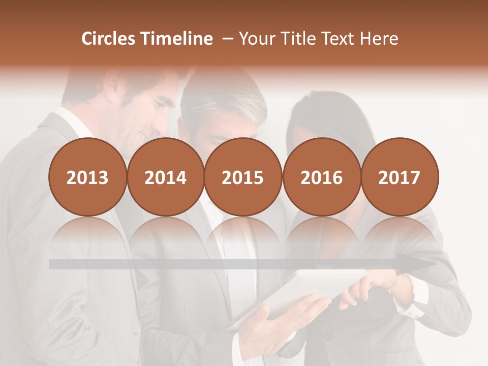 Persons Businessmen Smiling PowerPoint Template