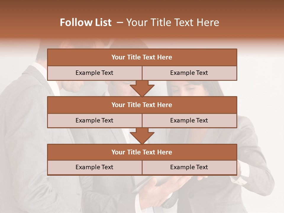 Persons Businessmen Smiling PowerPoint Template