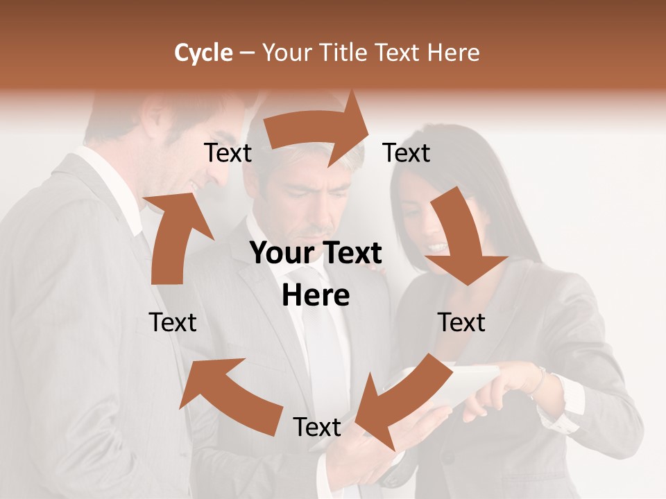 Persons Businessmen Smiling PowerPoint Template