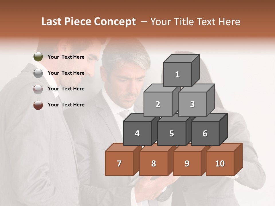 Persons Businessmen Smiling PowerPoint Template