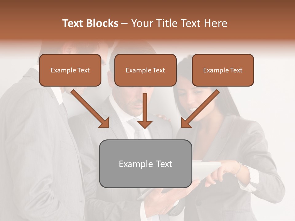 Persons Businessmen Smiling PowerPoint Template