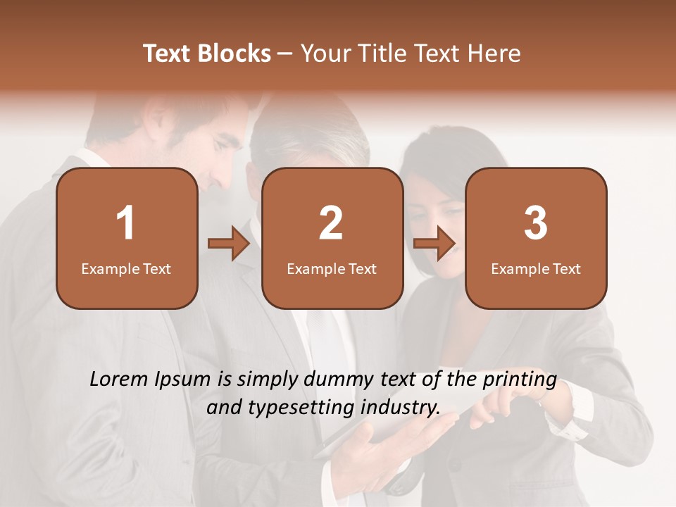 Persons Businessmen Smiling PowerPoint Template