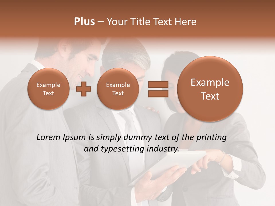 Persons Businessmen Smiling PowerPoint Template