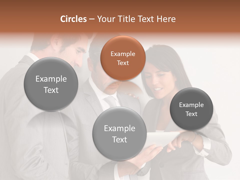 Persons Businessmen Smiling PowerPoint Template