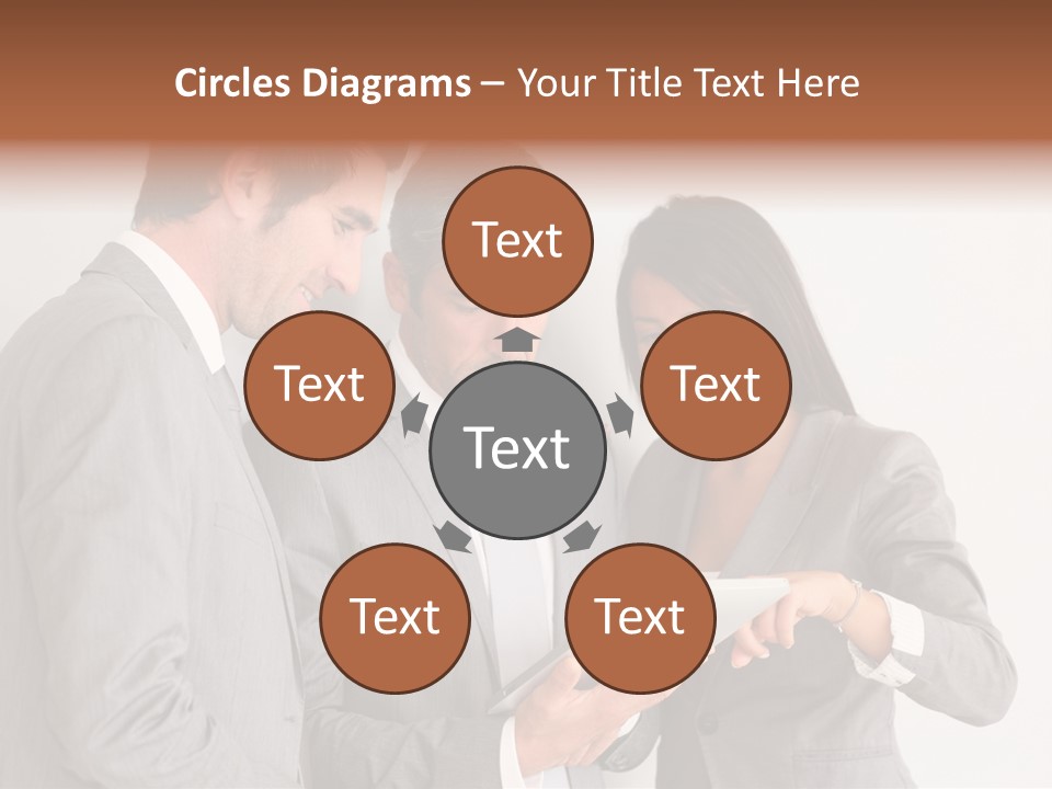 Persons Businessmen Smiling PowerPoint Template