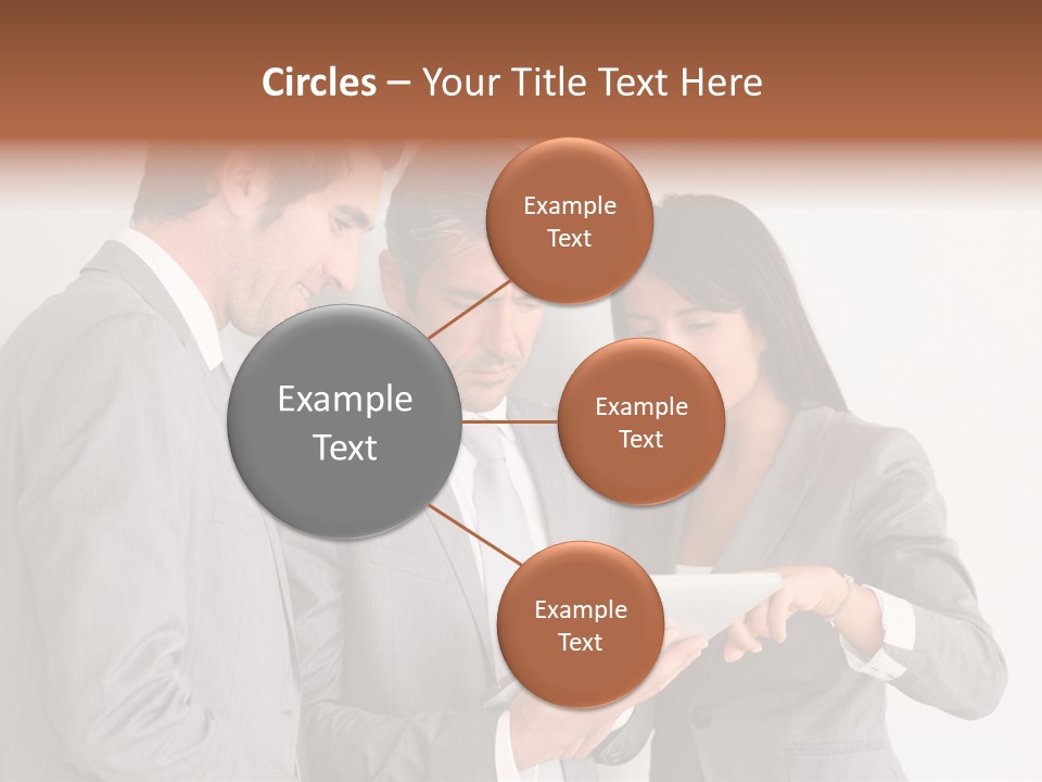 Persons Businessmen Smiling PowerPoint Template