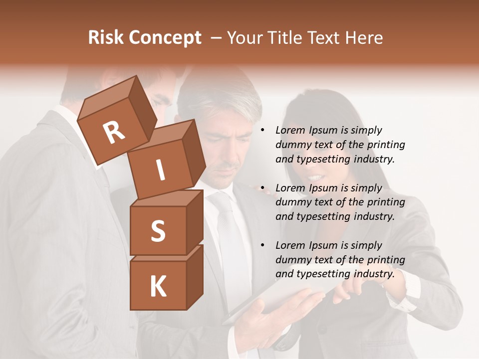 Persons Businessmen Smiling PowerPoint Template