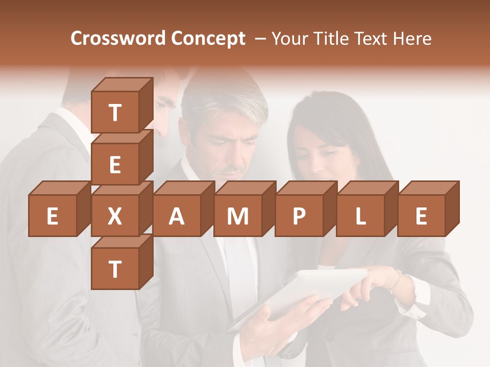 Persons Businessmen Smiling PowerPoint Template