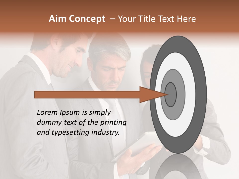 Persons Businessmen Smiling PowerPoint Template