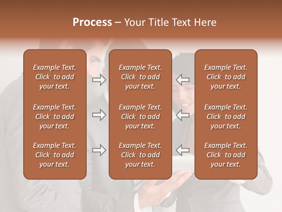 Persons Businessmen Smiling PowerPoint Template