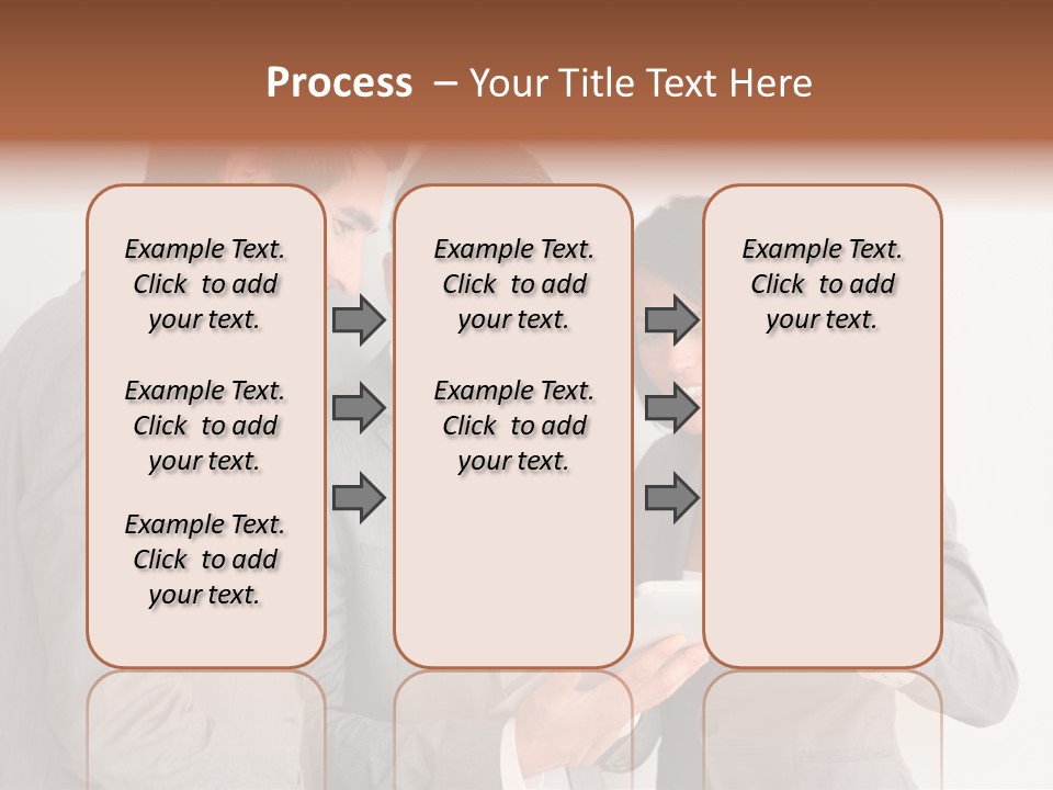 Persons Businessmen Smiling PowerPoint Template