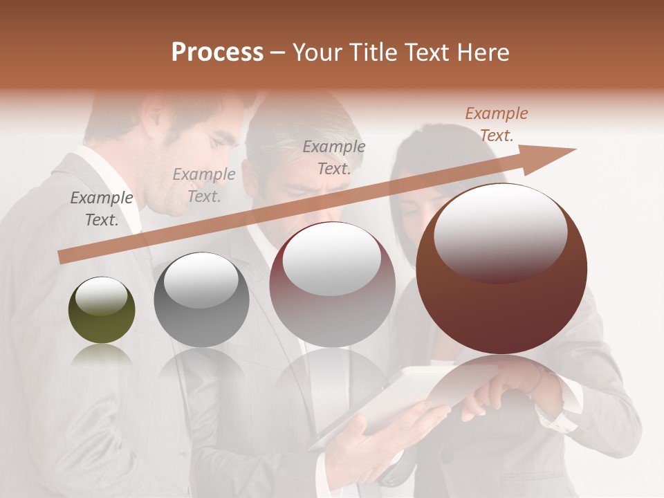 Persons Businessmen Smiling PowerPoint Template