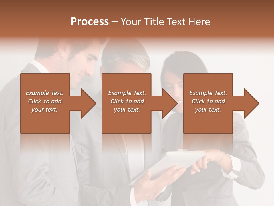 Persons Businessmen Smiling PowerPoint Template