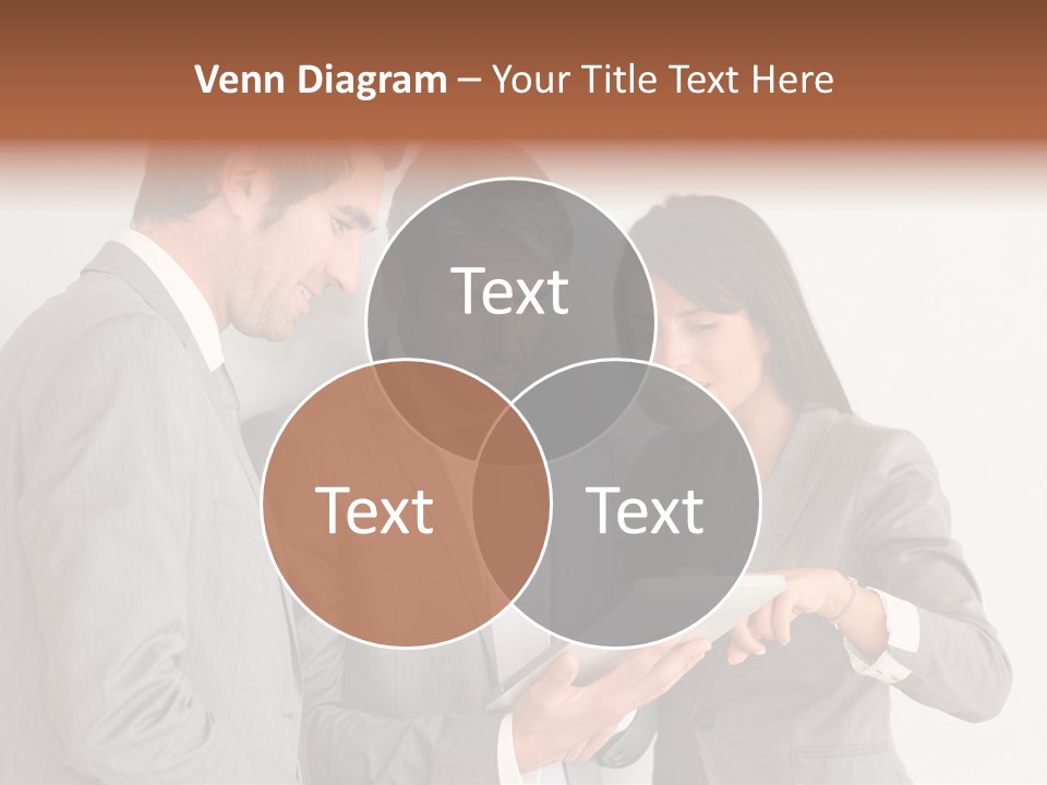 Persons Businessmen Smiling PowerPoint Template