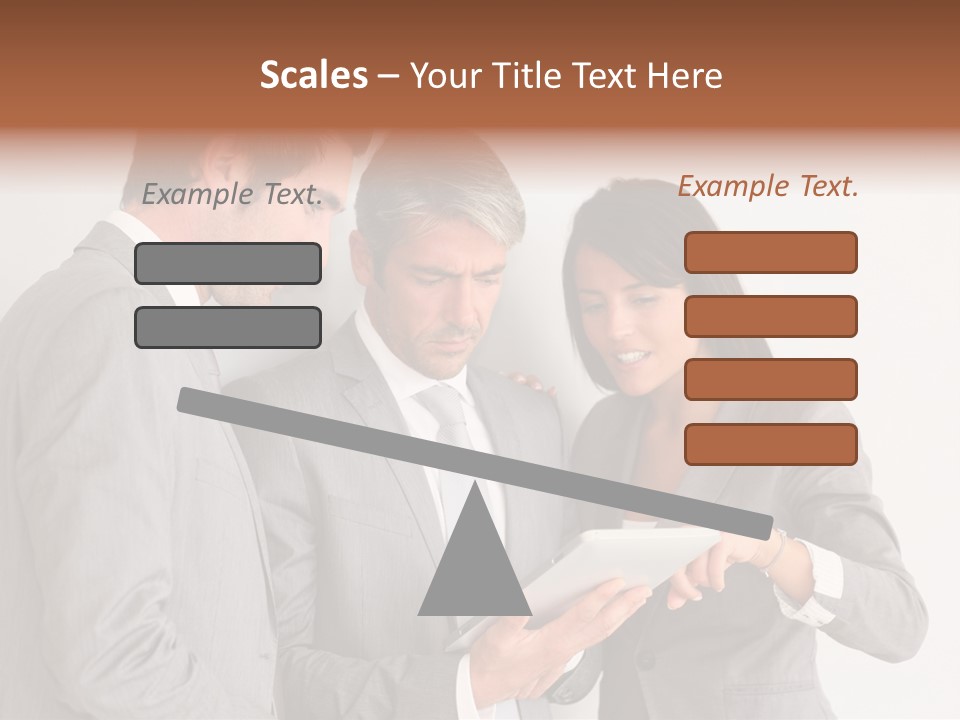 Persons Businessmen Smiling PowerPoint Template