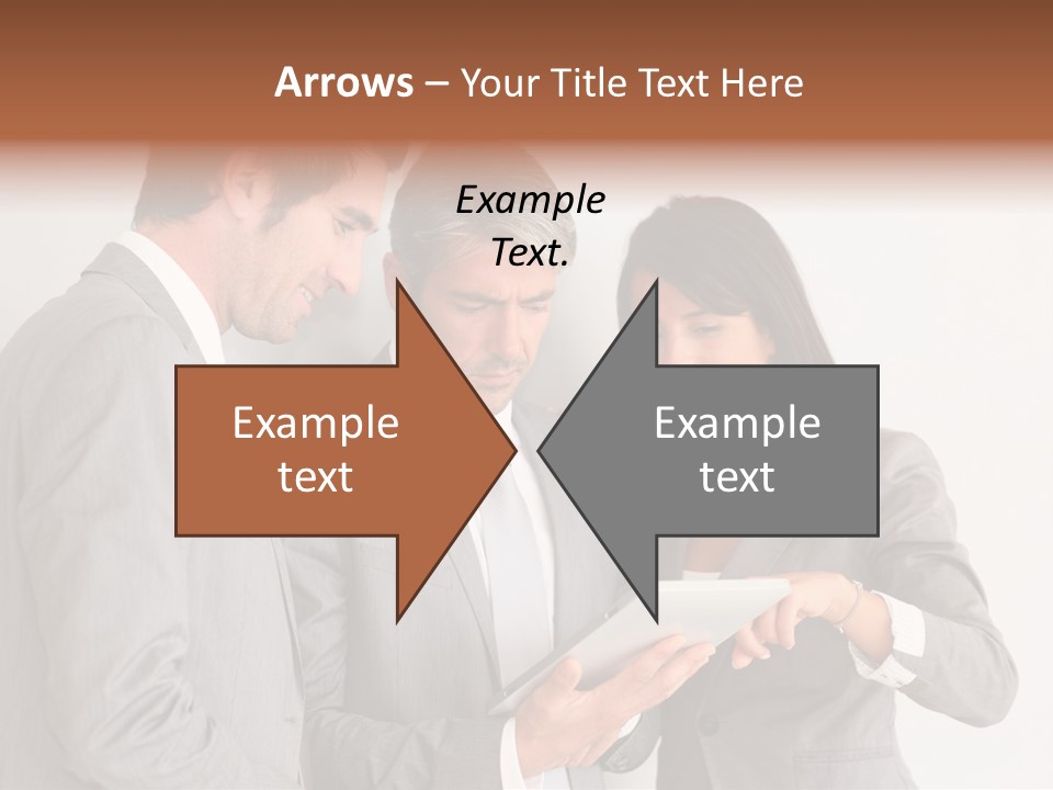Persons Businessmen Smiling PowerPoint Template