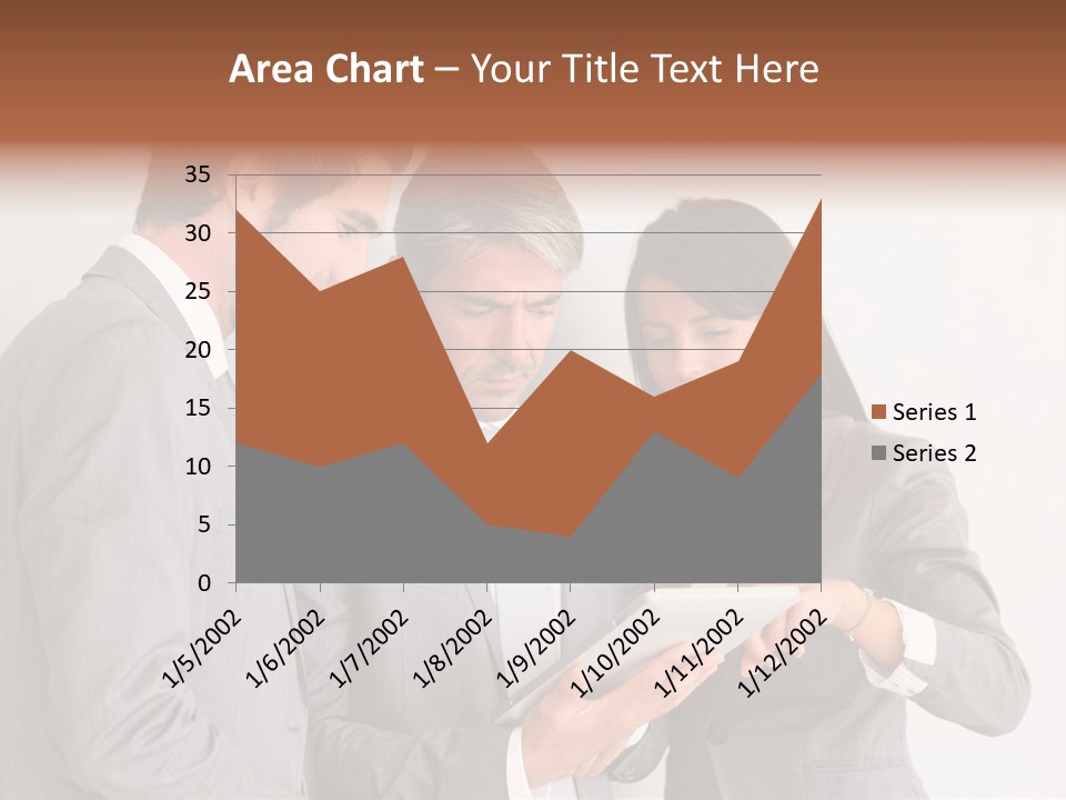 Persons Businessmen Smiling PowerPoint Template