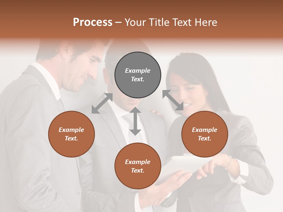 Persons Businessmen Smiling PowerPoint Template