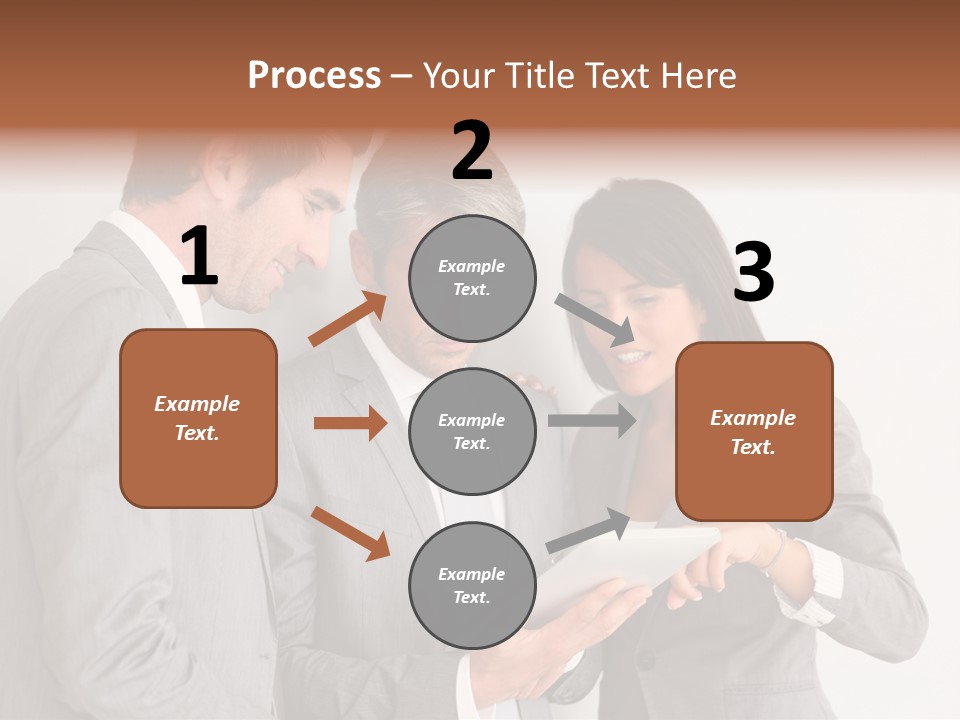 Persons Businessmen Smiling PowerPoint Template
