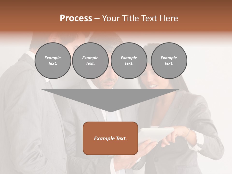Persons Businessmen Smiling PowerPoint Template