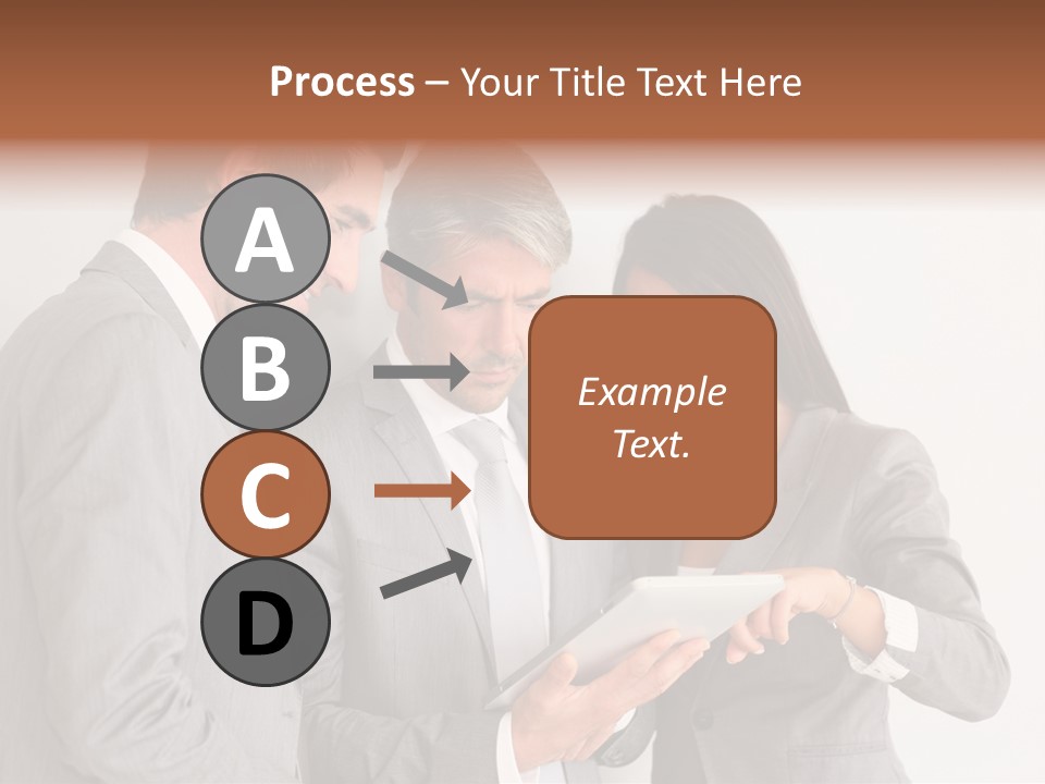 Persons Businessmen Smiling PowerPoint Template