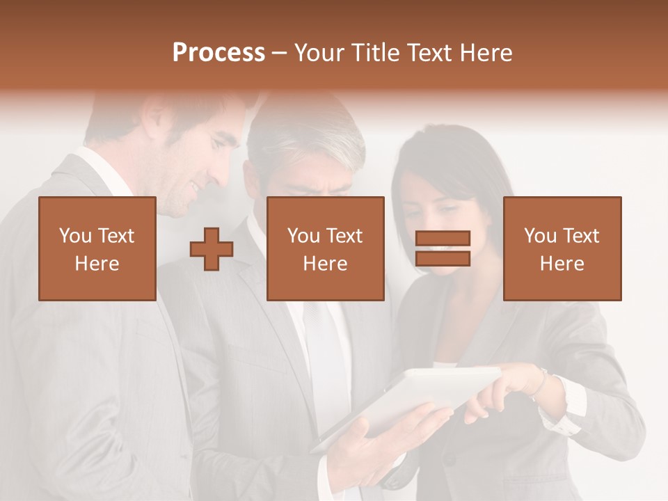 Persons Businessmen Smiling PowerPoint Template