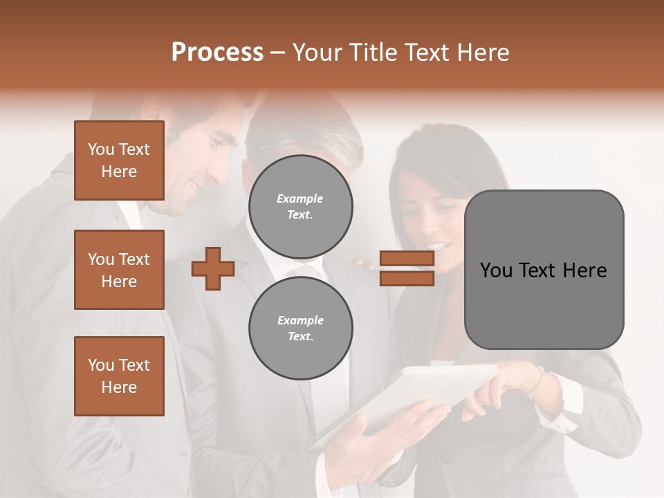 Persons Businessmen Smiling PowerPoint Template