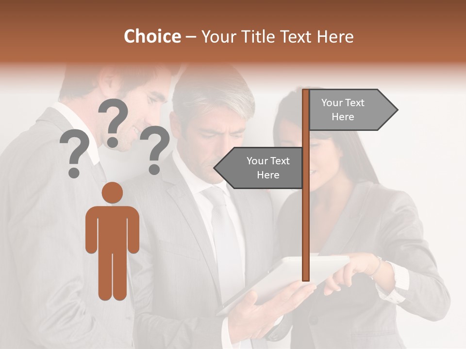 Persons Businessmen Smiling PowerPoint Template