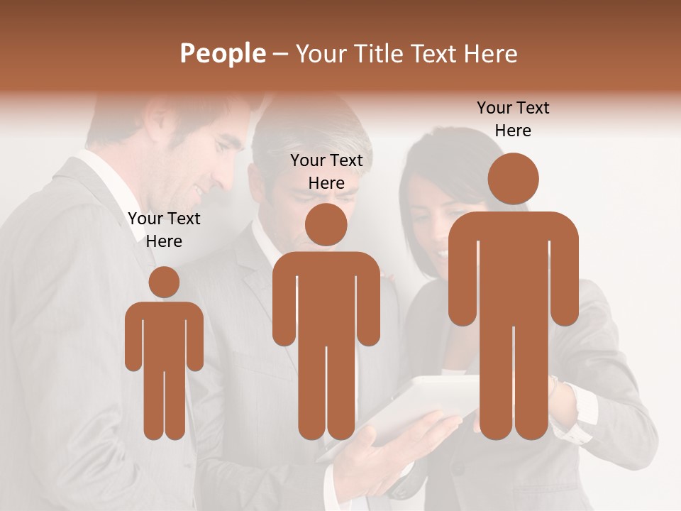 Persons Businessmen Smiling PowerPoint Template